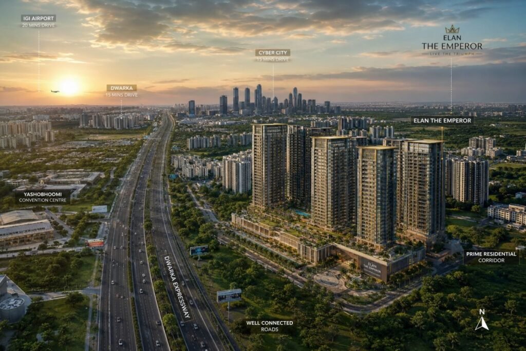 Elan The Emperor location near Dwarka Expressway Gurugram