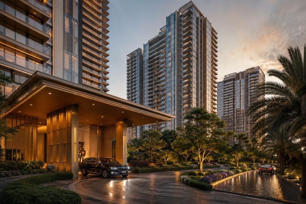 Godrej Miraya luxury residential towers on Golf Course Road Gurugram