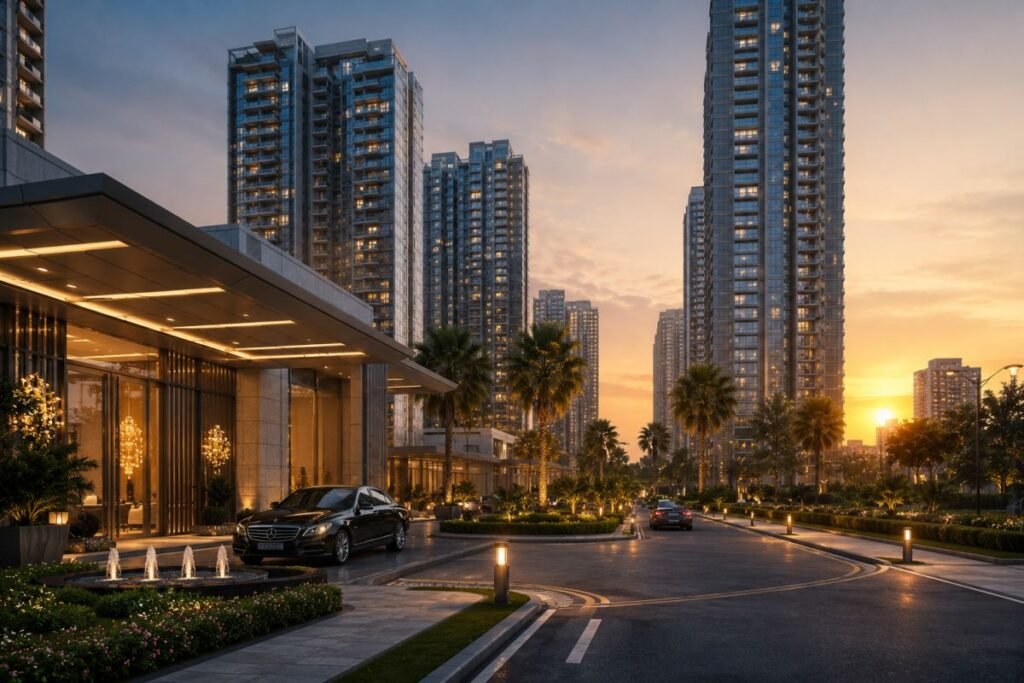 Luxury apartment developments on Golf Course Extension Road Gurugram