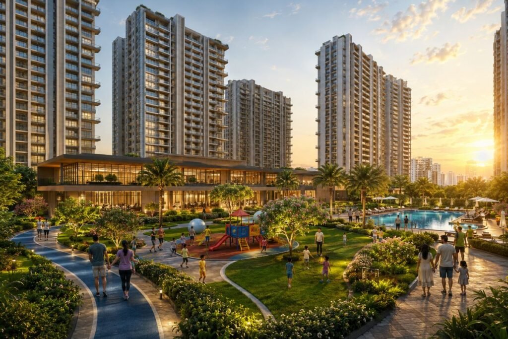 Modern gated residential community with 2 BHK apartments in Gurgaon