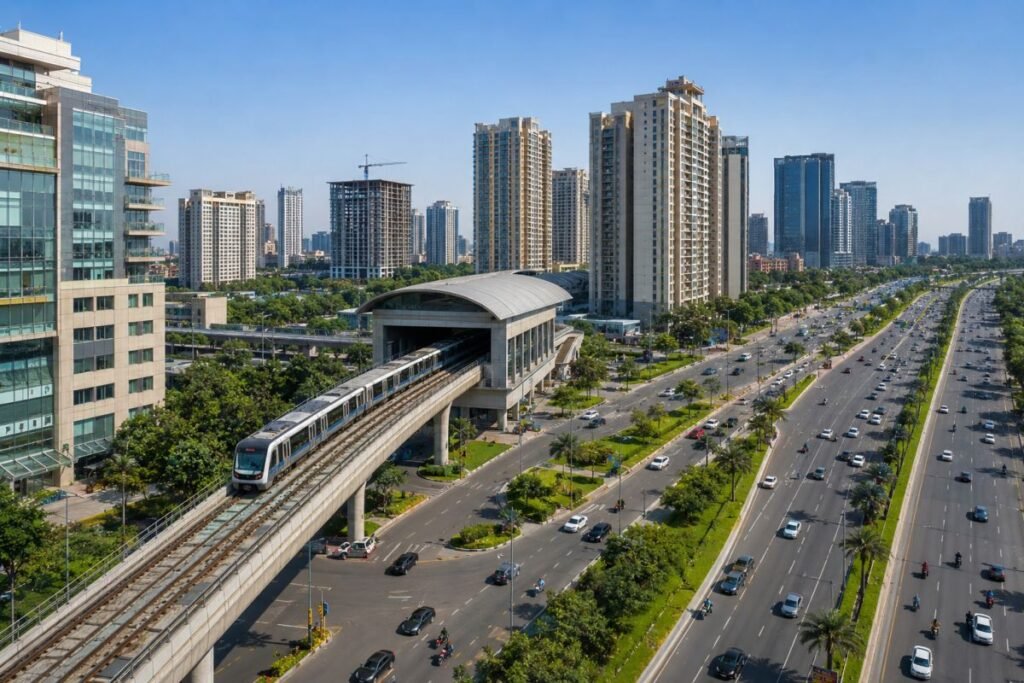 Sector 54 Chowk Metro Station and Golf Course Road connectivity