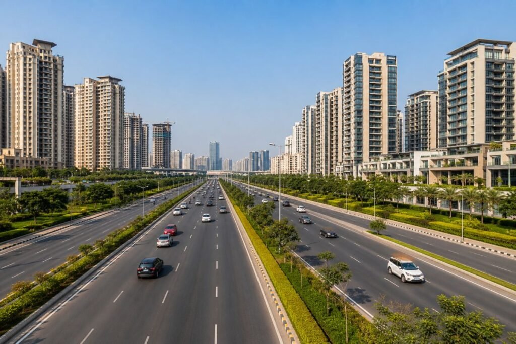 Golf Course Extension Road providing seamless connectivity to Sector 65 Gurugram