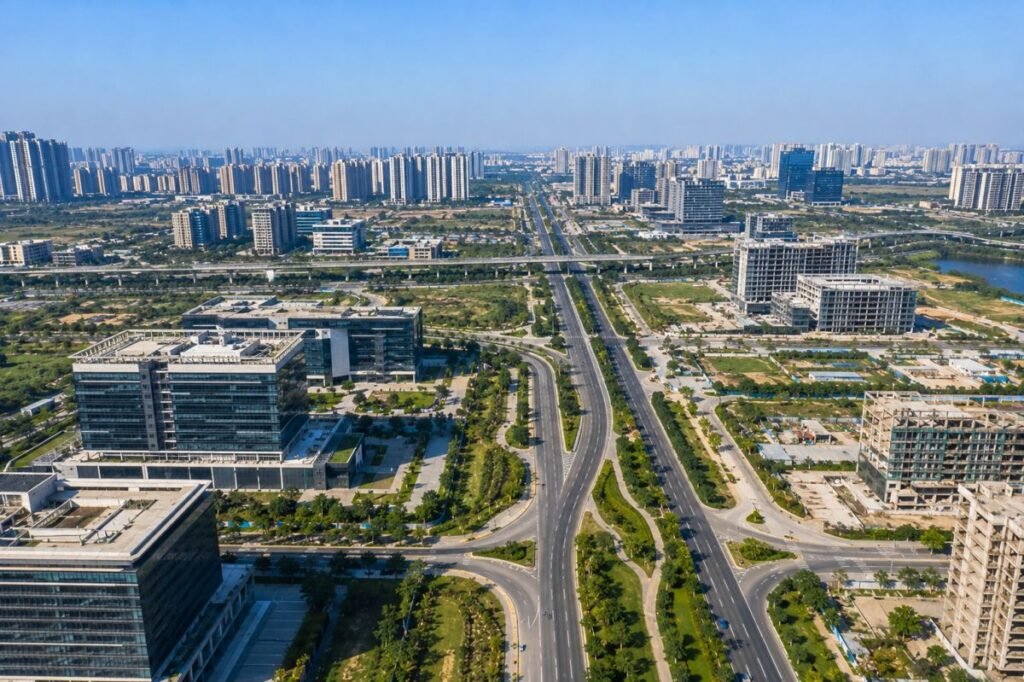 Infrastructure development in New Gurugram around Sector 89
