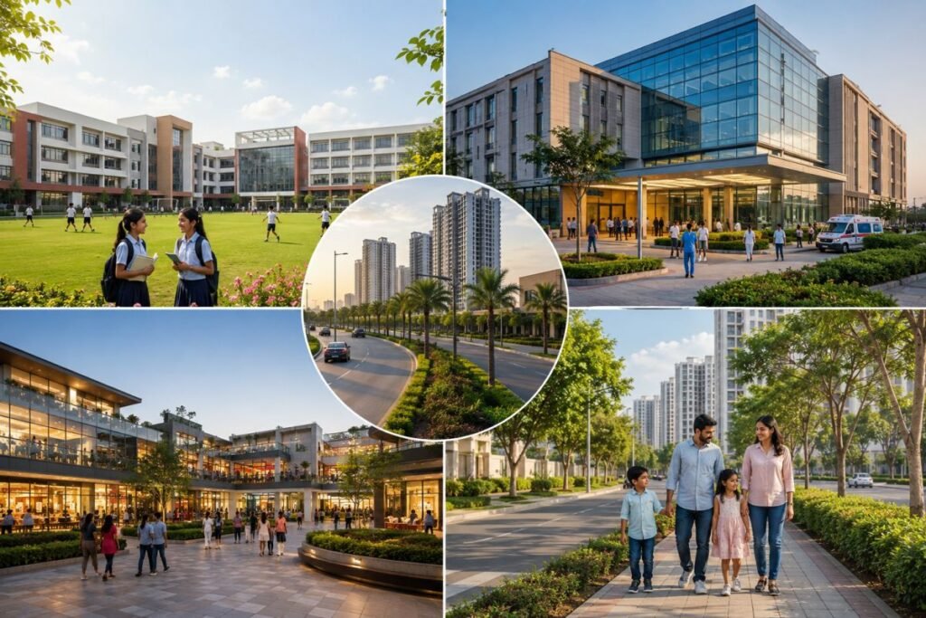 Schools hospitals and lifestyle infrastructure near Sector 90 Gurugram