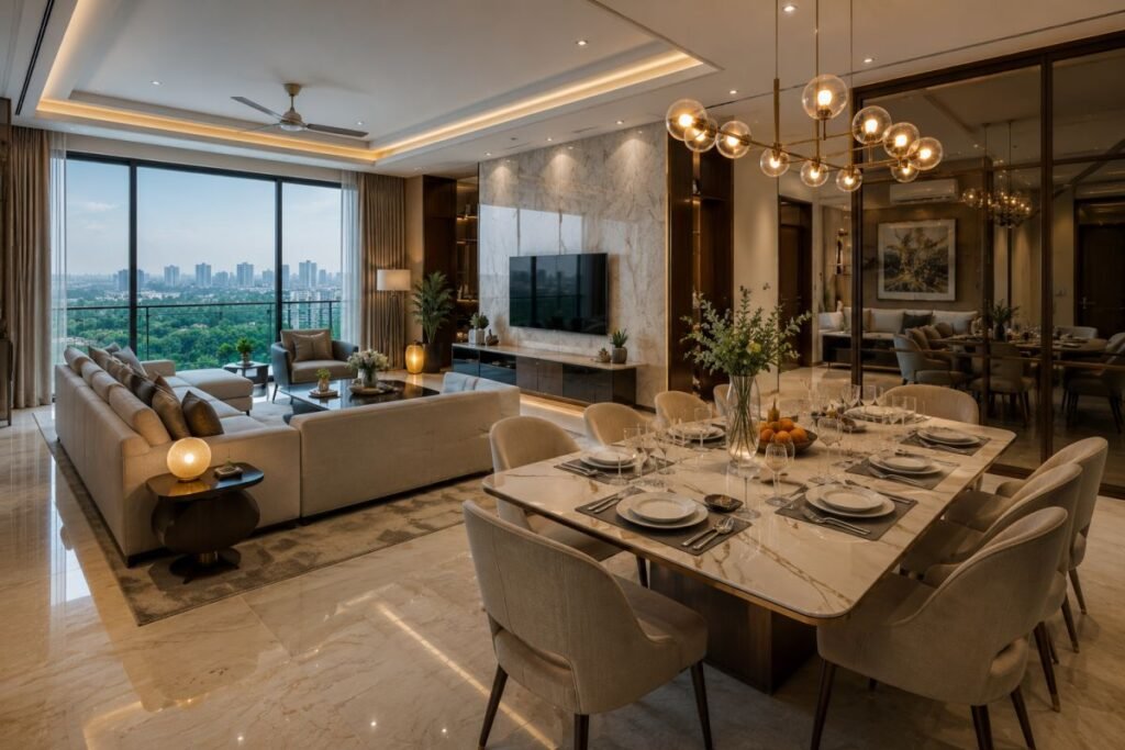 Shapoorji The Dualis premium apartment interior