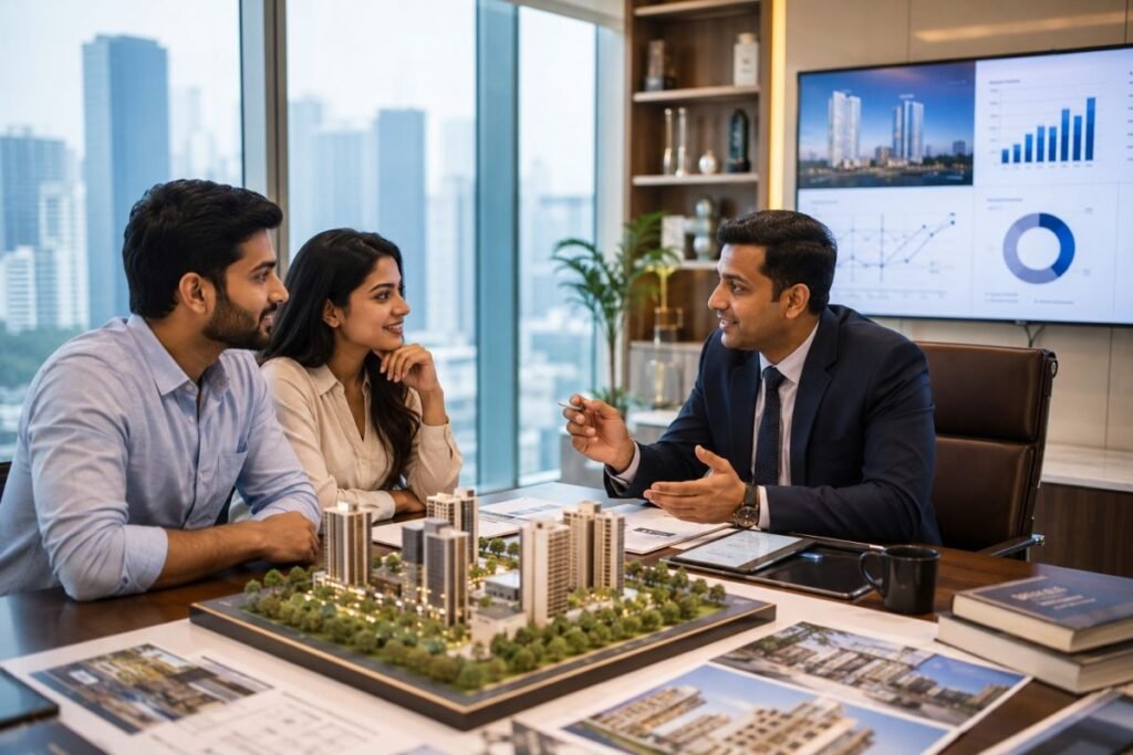 Professional property dealers in Gurgaon advising homebuyers