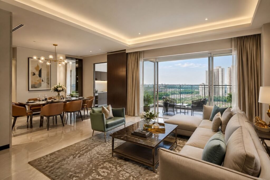 ATS Triumph 3 BHK and 4 BHK apartment floor plan concept