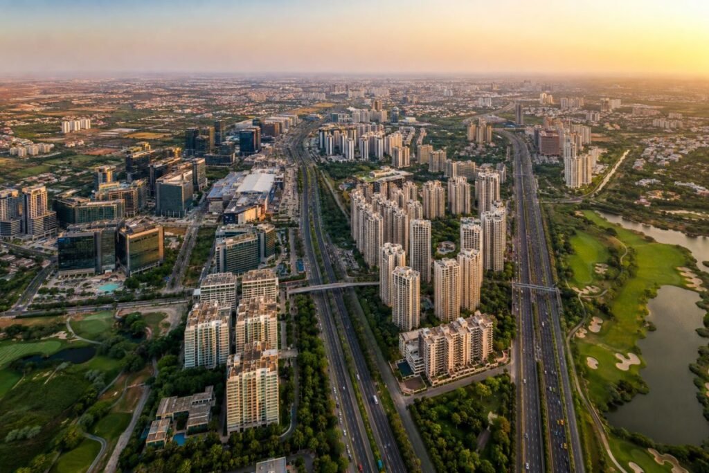 Best property investment corridors in Gurgaon for 2026 including Golf Course Extension Road, SPR, Dwarka Expressway and New Gurugram.