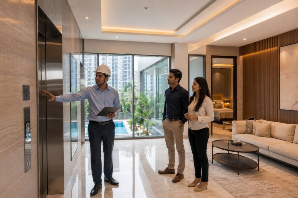 Modern apartment construction quality and residential amenities in Gurugram
