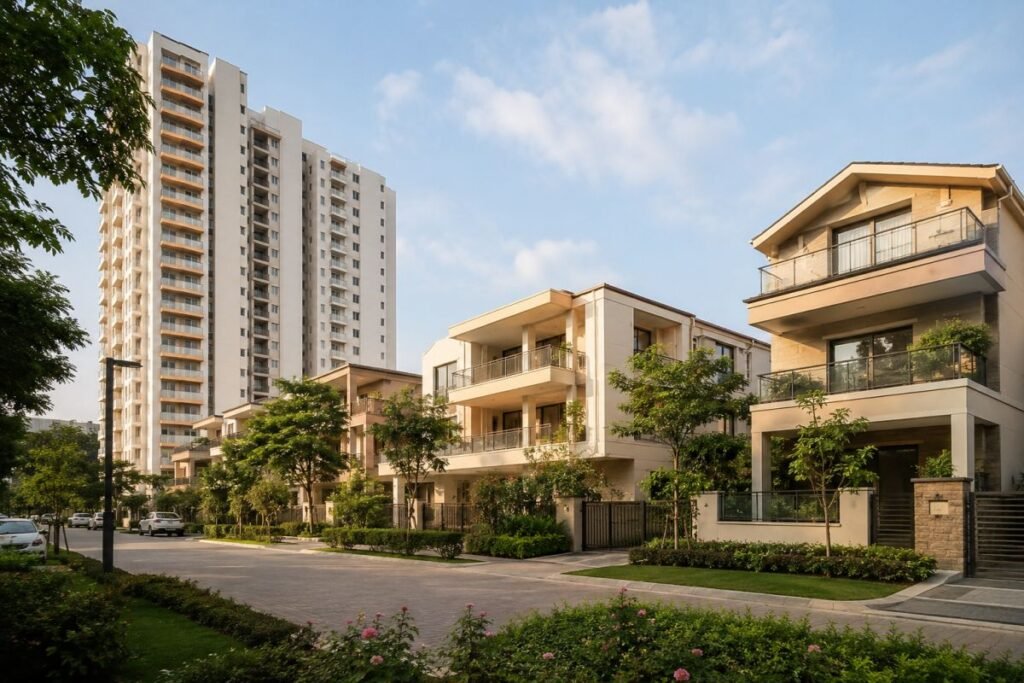 Residential floor-plan lifestyle options at Central Park Flower Valley