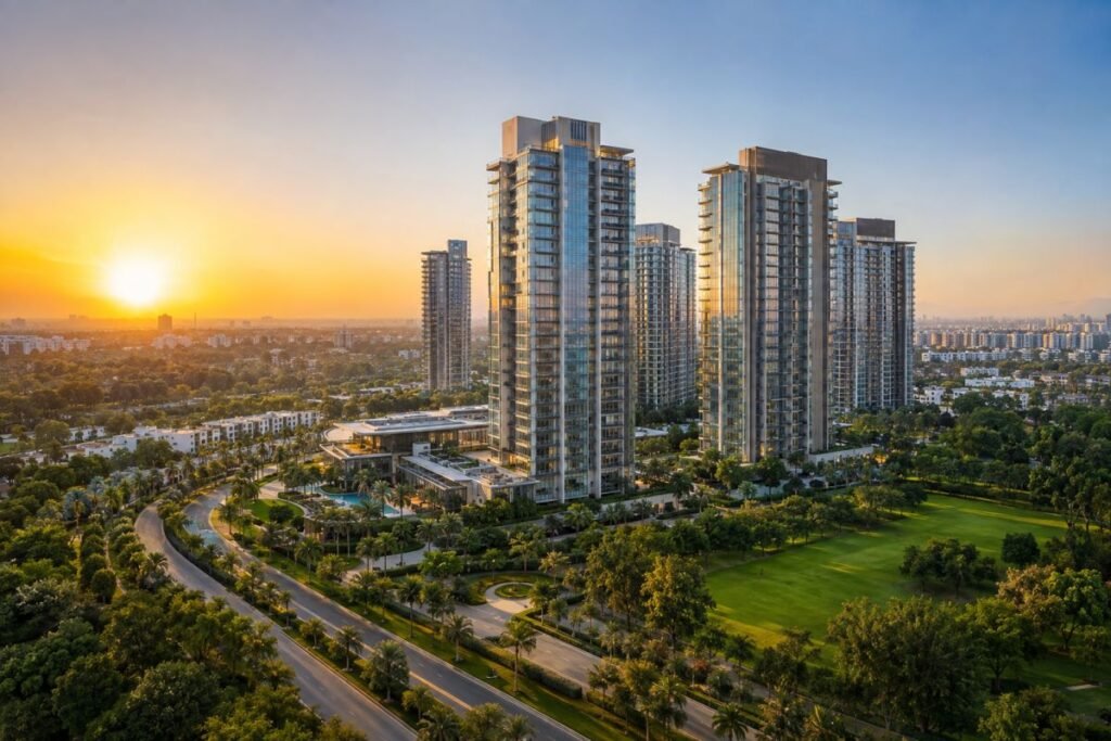 DLF Arbour luxury apartments on Golf Course Extension Road Gurugram.