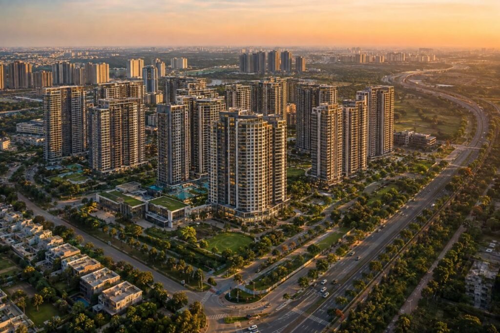 DLF Privana township on Southern Peripheral Road Gurugram.