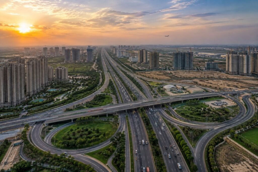 Dwarka Expressway luxury residential corridor in Gurugram.