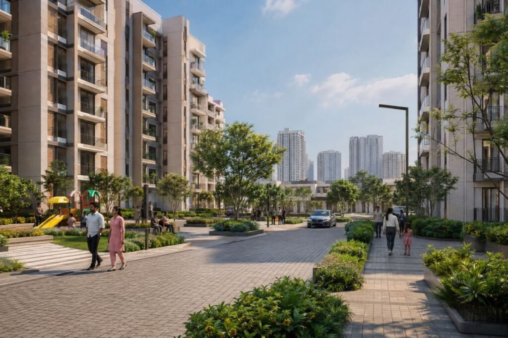Flats in Gurugram under 75 lakhs in a modern gated residential community