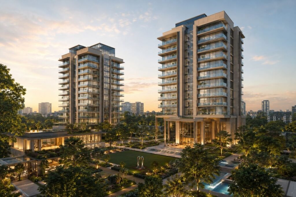 Godrej Astra residential towers and landscaped development in Sector 54 Gurgaon