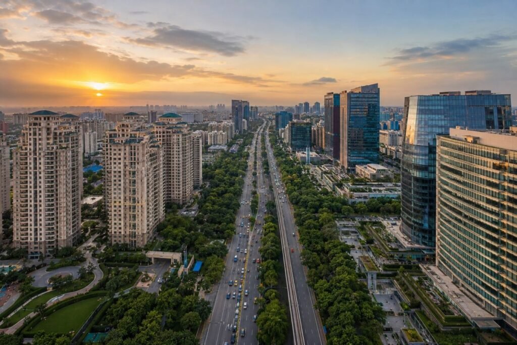 Golf Course Road Gurgaon premium real estate corridor