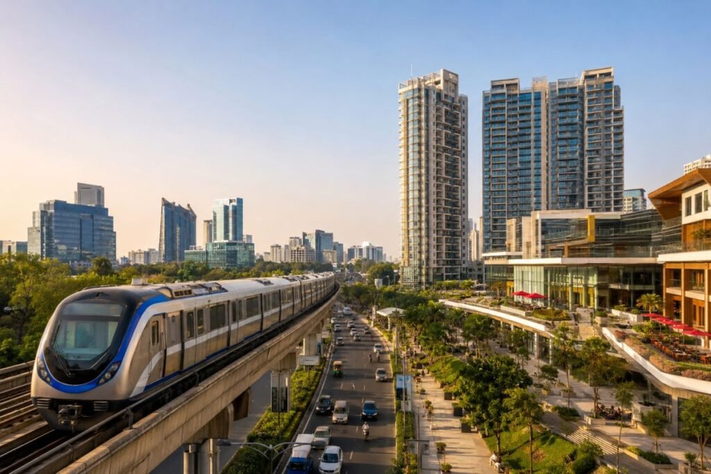 Golf Course Road Gurugram connectivity and premium social infrastructure