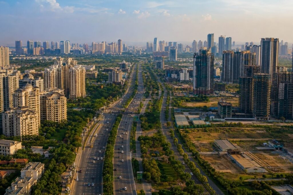 Golf Course Road and Golf Course Extension Road Gurugram comparison