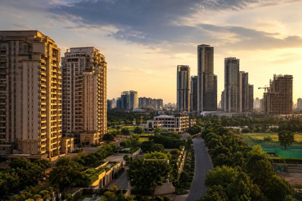 Golf Course Road and Golf Course Extension Road Gurugram investment comparison