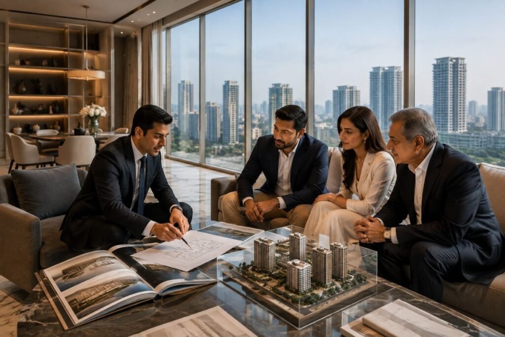 UHNI family meeting luxury real estate advisor in Gurugram