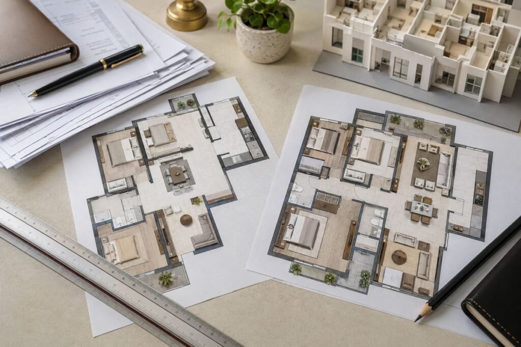 2 BHK and 3 BHK apartment configurations in Gurugram