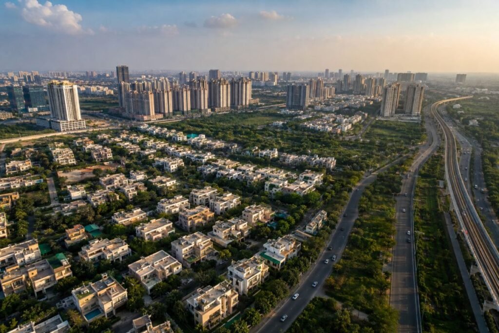 Gurugram residential corridors showing different builder floor price markets