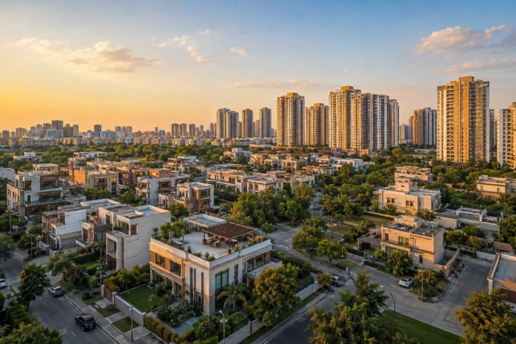 Comparison of luxury plotted homes and apartment developments in Gurugram