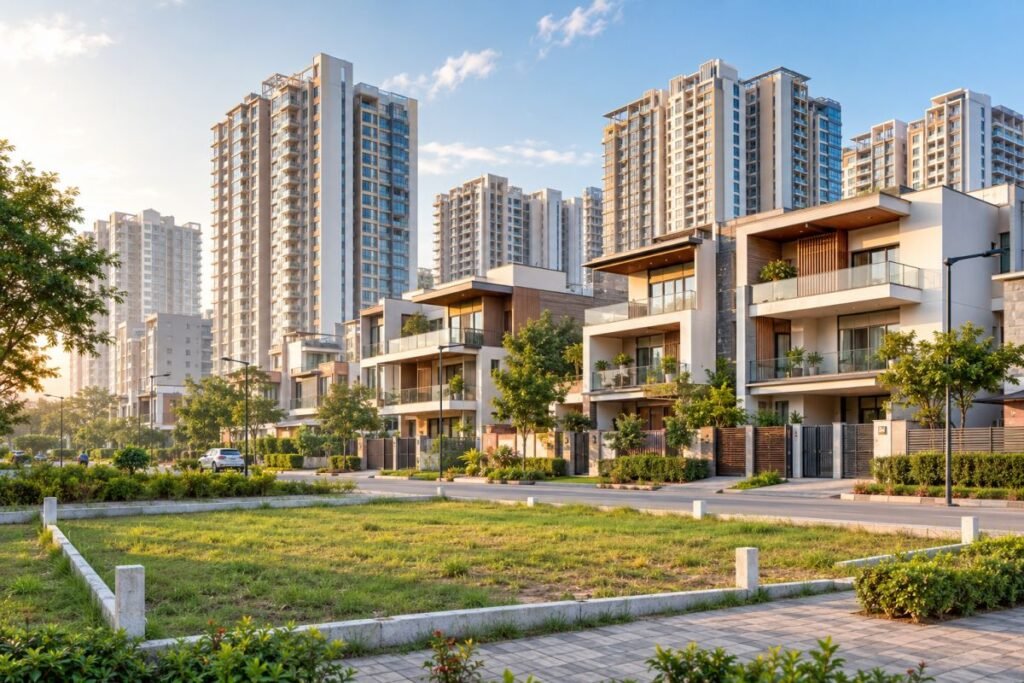 High-rise flats, builder floors and residential plots in Gurugram