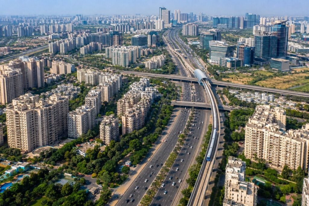 Gurugram residential corridors connecting homes with business districts