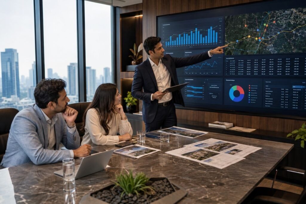 Modern real estate advisory platform using market analytics in Gurugram