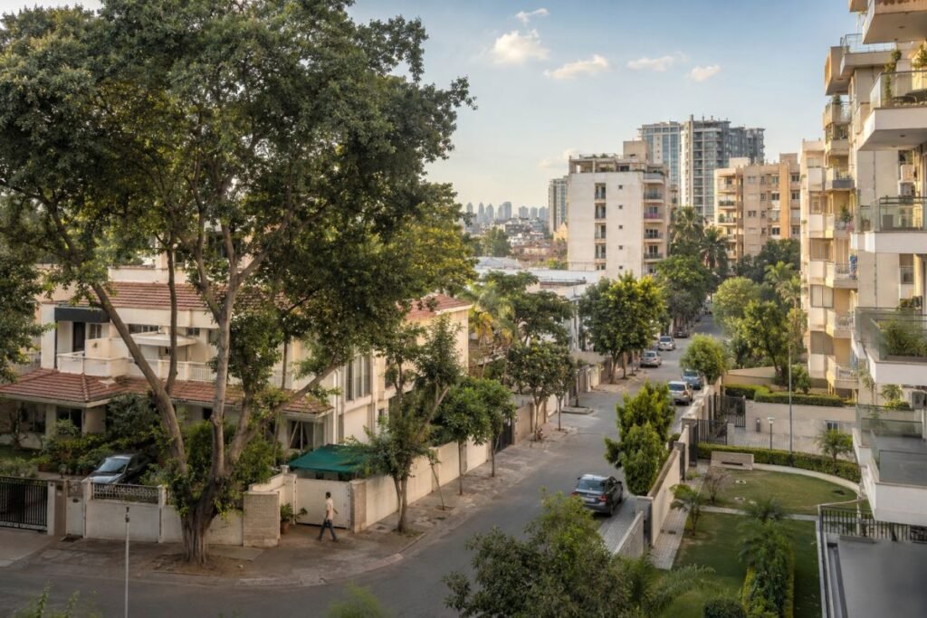 Established residential streets and newer apartment development Properties in Sector 15 Gurugram