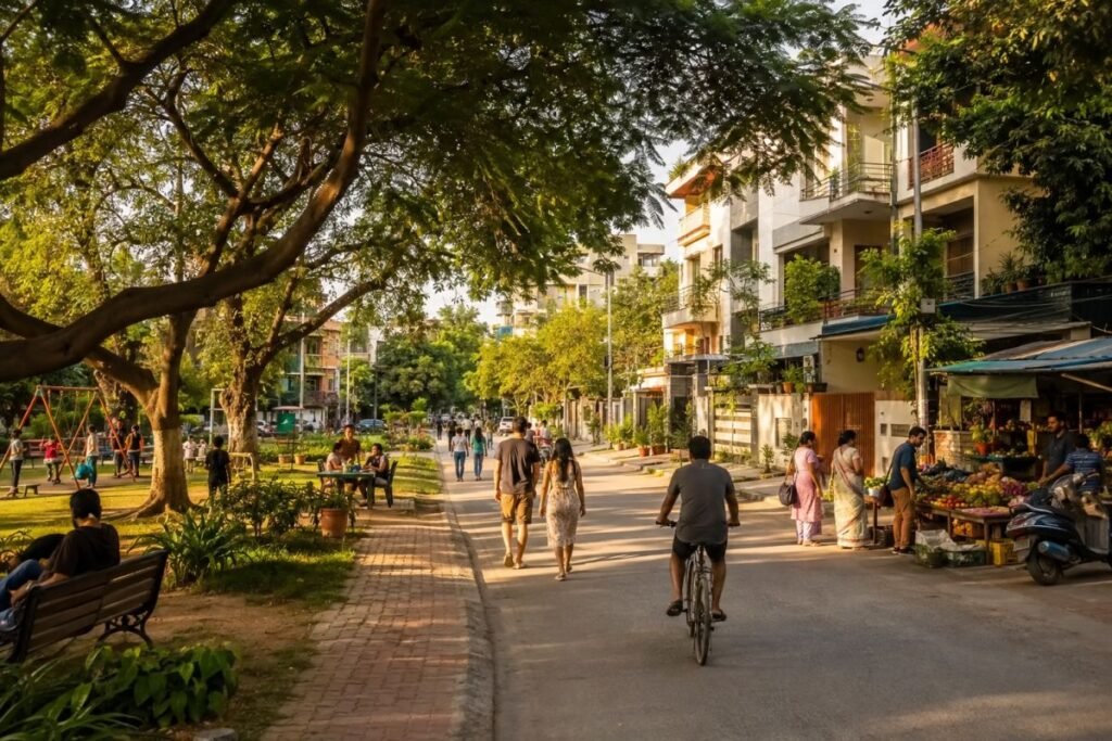 Daily life amenities and residential environment in Sector 16 Gurugram