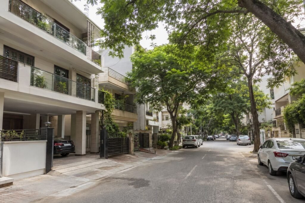 Residential streets in Gurugram Sector 46 and Sector 47