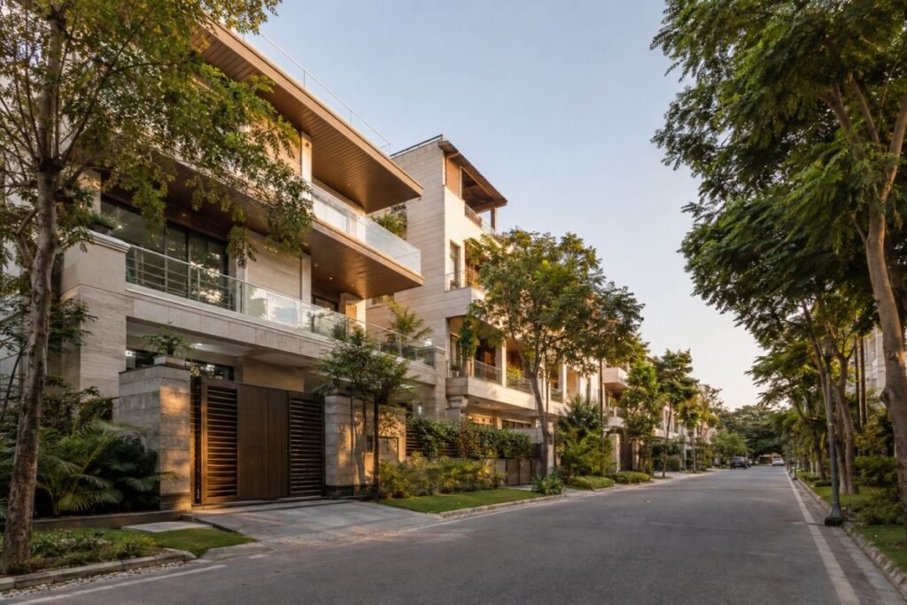 Premium builder floor neighborhood in Sector 55 to 57 Gurugram.