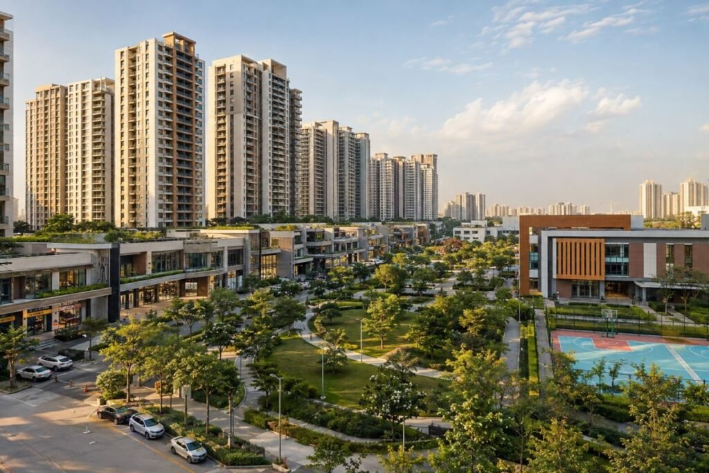 Schools healthcare retail and green spaces near Sector 83 Gurugram