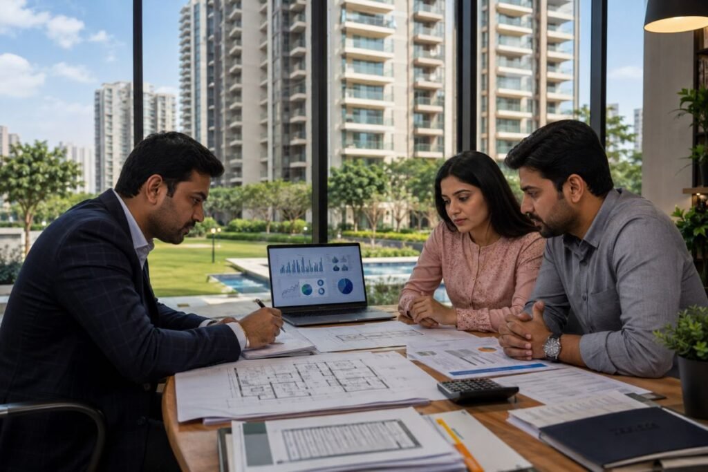 Real estate buyer conducting due diligence on Signature Global project