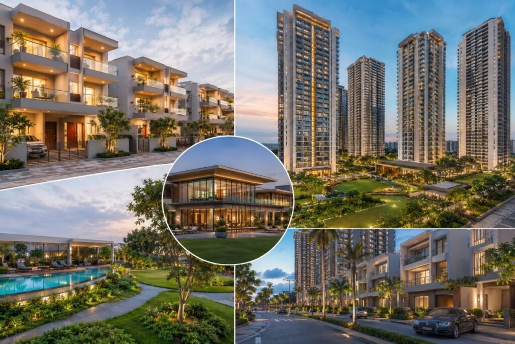 Smartworld luxury residential projects across Golf Course Extension Road and SPR