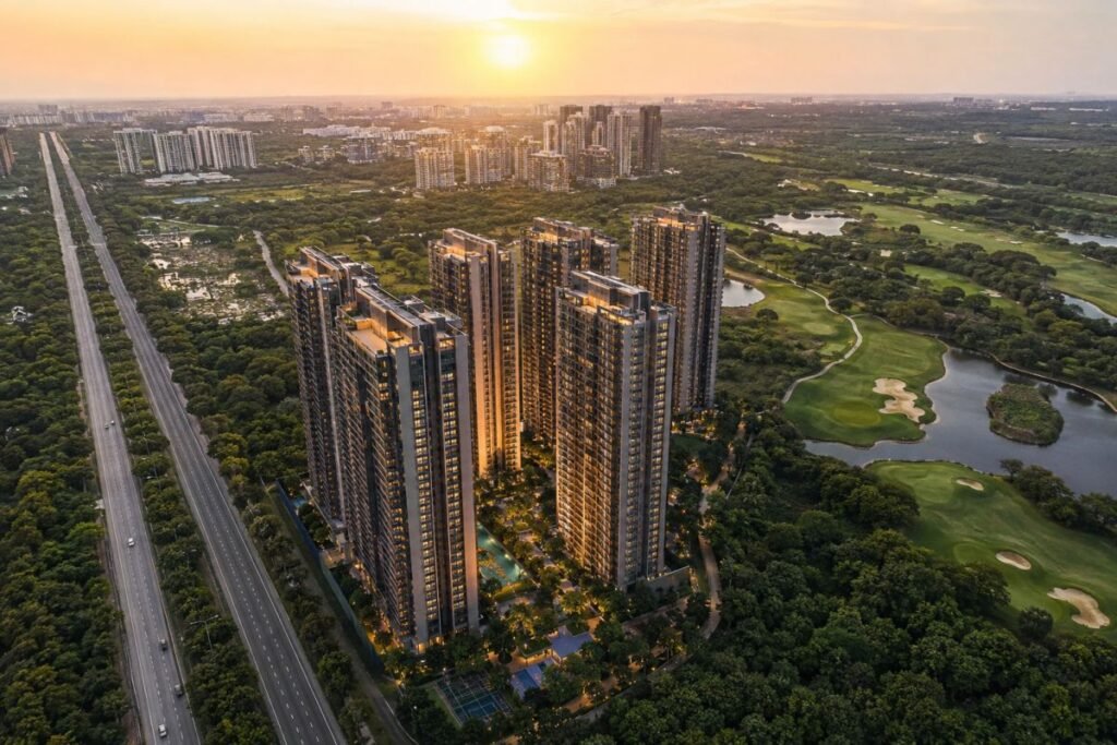 Gurugram Sobha Aranya offers ultra-luxury golf-facing residences in Sector 80 Gurgaon. near Dwarka Expressway