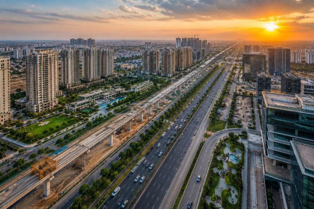 Southern Peripheral Road Gurugram infrastructure and premium residential developments