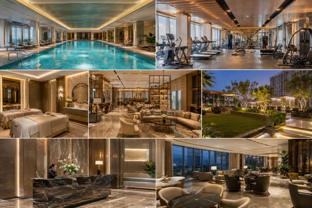 Trump Towers Gurgaon clubhouse with luxury swimming pool and wellness facilities