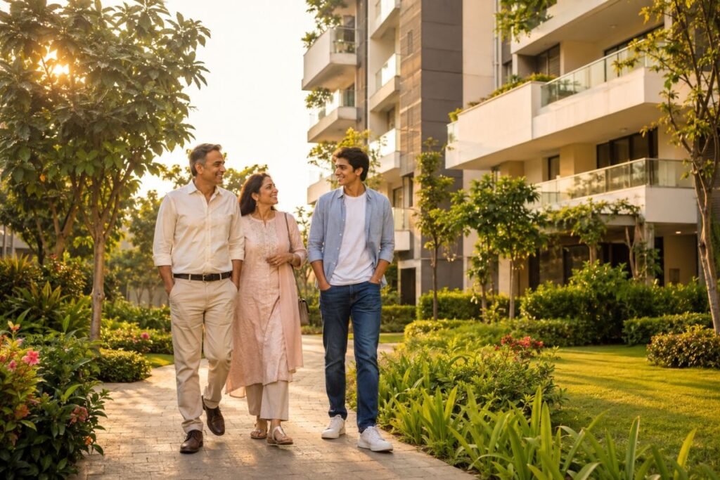 Luxury family living and buyer perspective at Vatika Sovereign Park