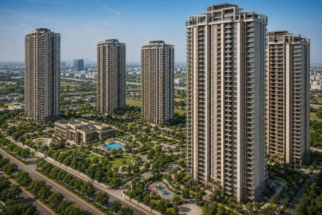 High-rise towers at Whiteland Westin Residences Sector 103
