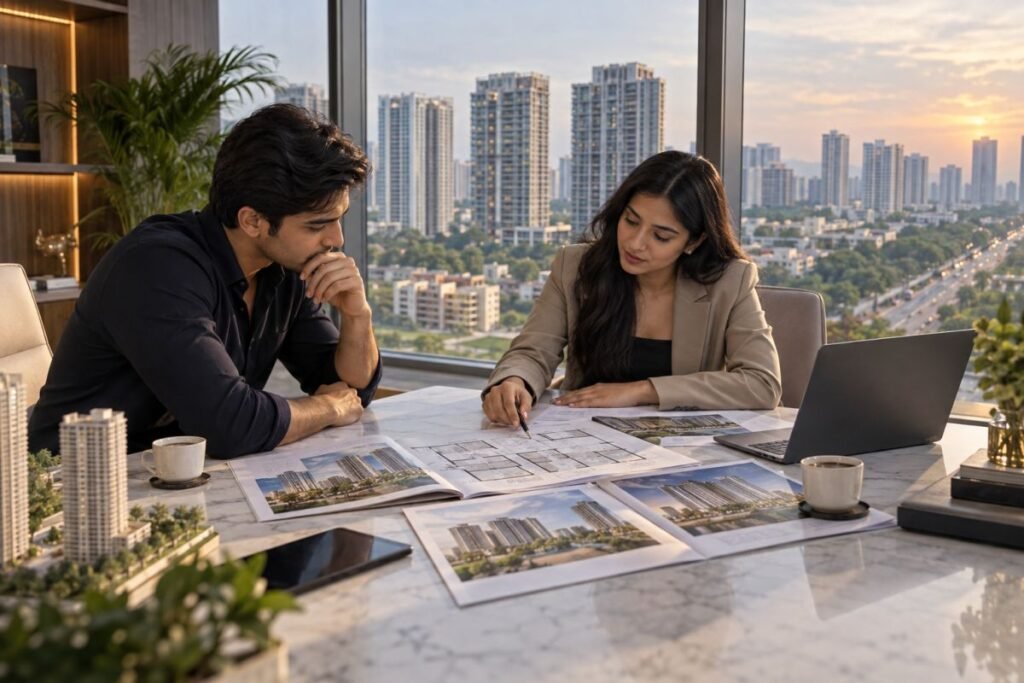 Buyer evaluating whether to buy an under-construction property in Gurugram