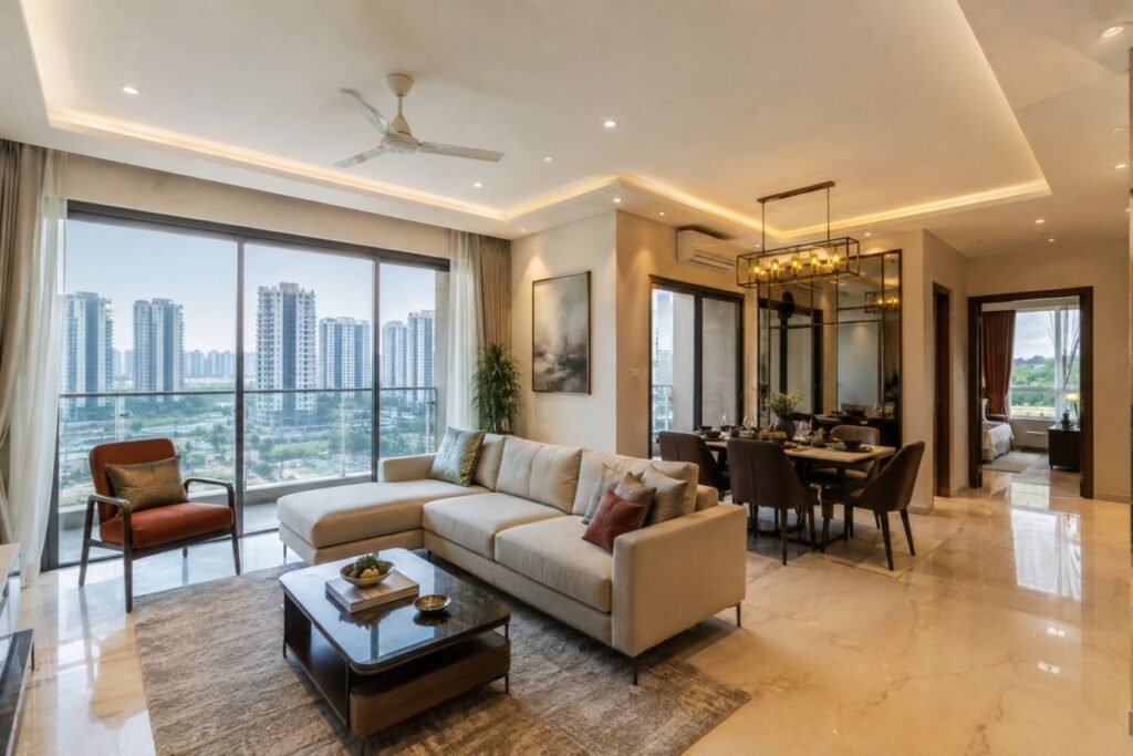 Modern 2 BHK and 3 BHK apartments in the ₹1–2 crore Dwarka Expressway budget