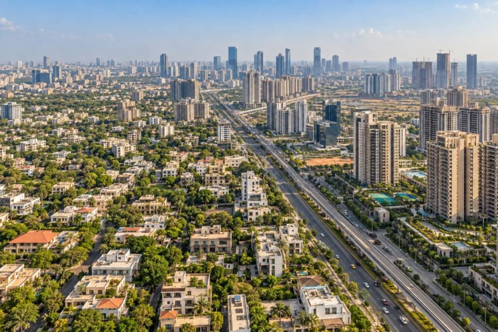 Freehold properties Gurugram locations across Central Gurgaon Golf Course Extension and New Gurgaon