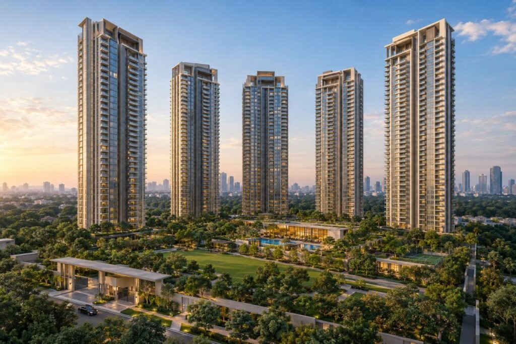 Godrej Samaris luxury residential towers and landscaped development