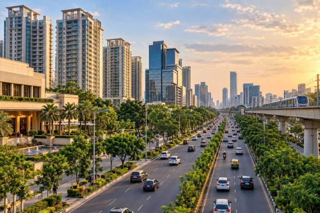 Golf Course Road Gurugram premium residential and commercial corridor
