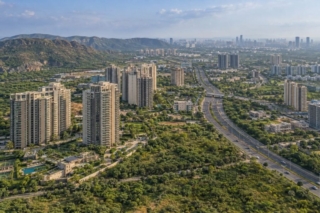Paras Quartier Gwal Pahari location near Golf Course Road and Gurugram-Faridabad Road