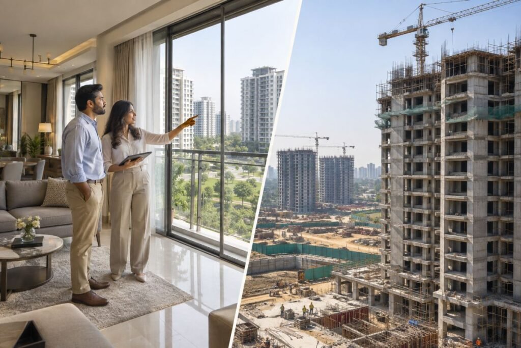 Ready-to-move vs under-construction property comparison in Gurugram