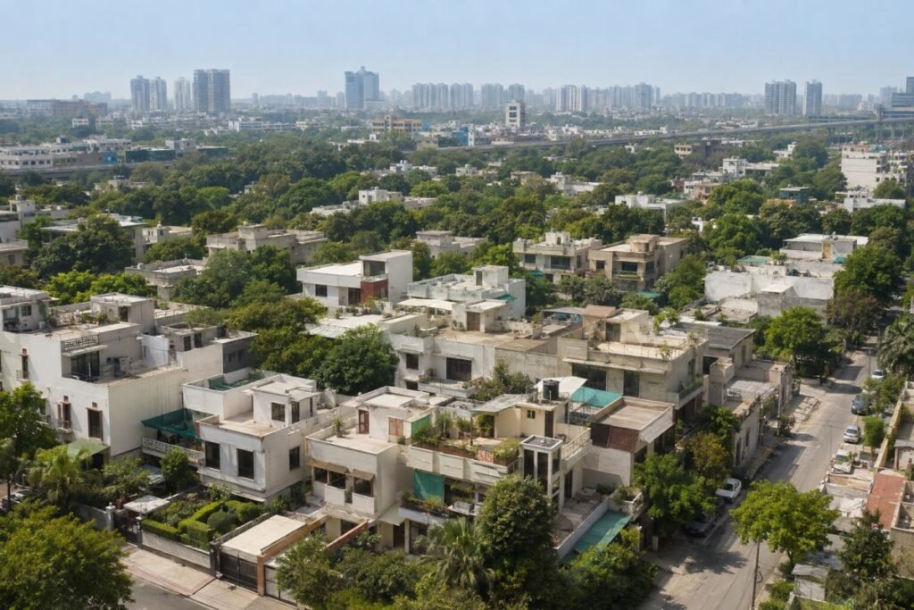 Sector 23 Gurugram residential neighbourhood and surrounding roads